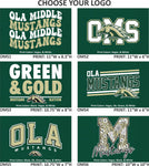 OMS Midweight Sweatshirt-  Dk. Green