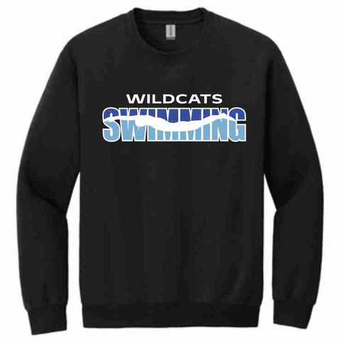 Midweight Sweatshirt- Black- SWIM