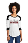 New Era Women's Heritage Blend 3/4-Sleeve Baseball Raglan Tee