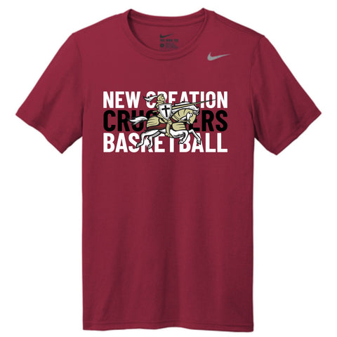 Y&A  Nike Dri-Fit Tee- Team Maroon (MSBB)
