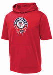 PRIME Short Sleeve Hoodie- Red