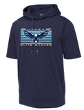SE Short Sleeve Hoodie- Navy
