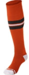 Orange/ Black/ White Stripe Socks Fall '24