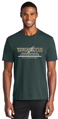 Track Cotton Blend Tee - Dk. Green