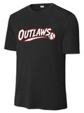 12U Outlaws Dri-Fit Tee - Black