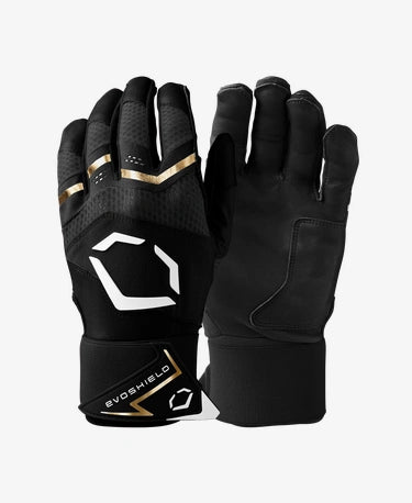 CH Y&A  Carbyne Batting Gloves w/Strap- Black