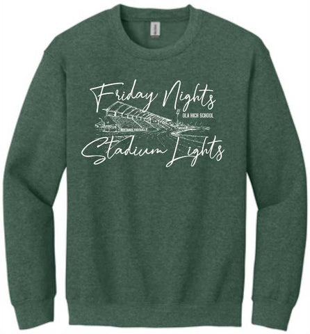 Adult Sweatshirt- Dk. Green Heather- FB