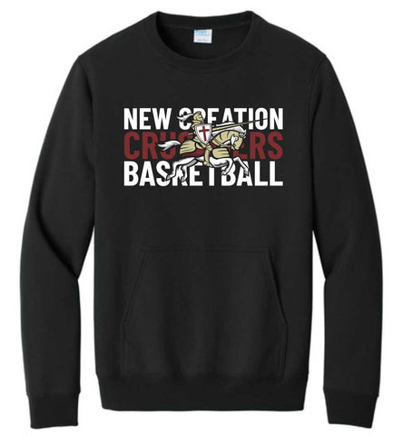 Midweight POCKET Sweatshirt- Black (HSBB)