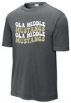 OMS Dri-fit Tee - Iron Heather Grey