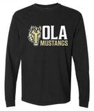 OMS Adult Comfort Colors Long Sleeve Tee -Black