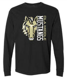 OMS Adult Comfort Colors Long Sleeve Tee -Black