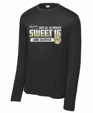 S16 Long Sleeve Dri-Fit Tee- Black