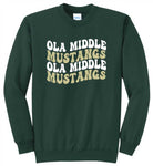 OMS Midweight Sweatshirt-  Dk. Green