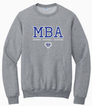 MBA Midweight POCKET Sweatshirt- Athletic Grey