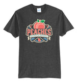 18u Peaches Cotton Tee -Dk Grey Heather