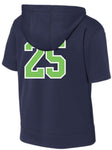 10u Blades Short Sleeve Hoodie- Navy