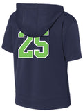 10u Blades Short Sleeve Hoodie- Navy