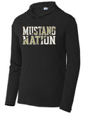 OMS Dri-fit Hooded LS Tee - Black