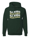 OMS Mid Weight Hoodie- DK. Green