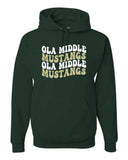 OMS Mid Weight Hoodie- DK. Green