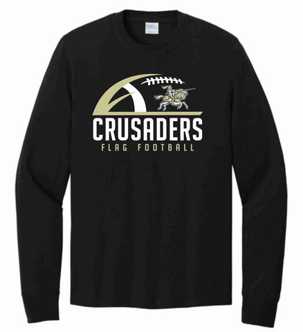 S16 Long Sleeve Cotton Tee- Black