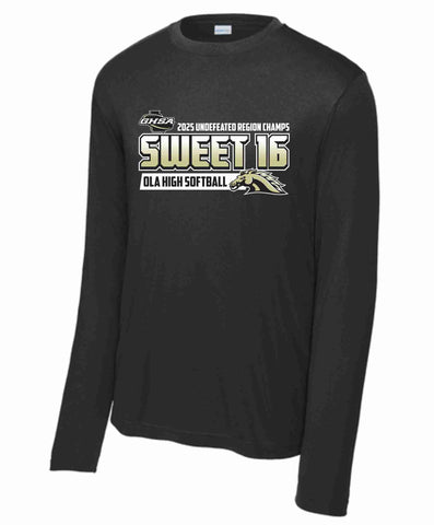 S16 Long Sleeve Dri-Fit Tee- Black
