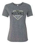 OHSB Bella+Canvas Ladies Relaxed Tee- Deep Heather Grey