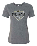 OHSB Bella+Canvas Ladies Relaxed Tee- Deep Heather Grey