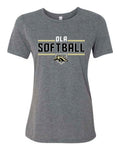 OHSB Bella+Canvas Ladies Relaxed Tee- Deep Heather Grey