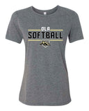 OHSB Bella+Canvas Ladies Relaxed Tee- Deep Heather Grey