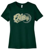 OMSB Bella+Canvas Ladies Relaxed Tee- Dk. Green