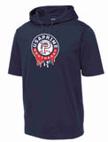 PRIME Short Sleeve Hoodie- Navy