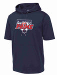 PRIME Short Sleeve Hoodie- Navy