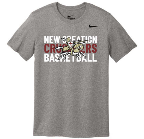Y&A  Nike Dri-Fit Tee- Carbon Heather (HSBB)