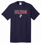 PRIME Cotton Blend Tee- Navy