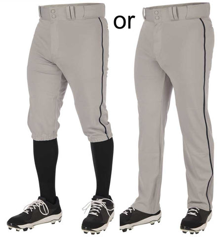 Game Pant- Grey/ Black