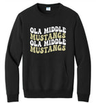 OMS Adult POCKET Sweatshirt- Black