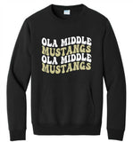 OMS Adult POCKET Sweatshirt- Black