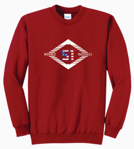 MBA Midweight Sweatshirt- Red