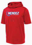 MBA Short Sleeve Hoodie- Red