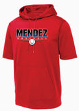 MBA Short Sleeve Hoodie- Red