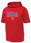 MBA Short Sleeve Hoodie- Red