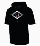 MBA Short Sleeve Hoodie- Black