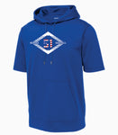 MBA Short Sleeve Hoodie- Royal