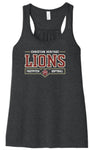 BELLA+CANVAS® Women’s Flowy Racerback Tank-Dk. Grey Heather