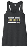 BELLA+CANVAS® Women’s Flowy Racerback Tank-Dk. Grey Heather