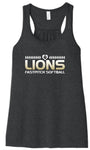 BELLA+CANVAS® Women’s Flowy Racerback Tank-Dk. Grey Heather