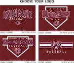 Bella+Canvas Ladies Relaxed Tee- Maroon Heather- Baseball