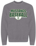 Midweight Sweatshirt-  Mid Grey- Baseball
