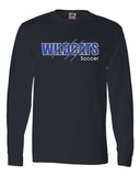 Long Sleeve Tee- Black- Soccer